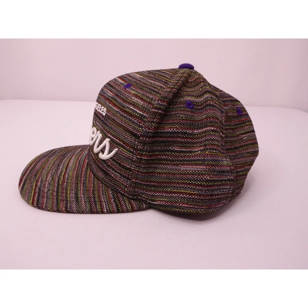 NBA Los Angeles Lakers Multicolor Textured Mitchell & Ness Snapback Hat Cap